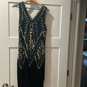 PrettyGuide Women's 1920s Flapper Dress Vintage Swing Fringed Gatsby Roaring